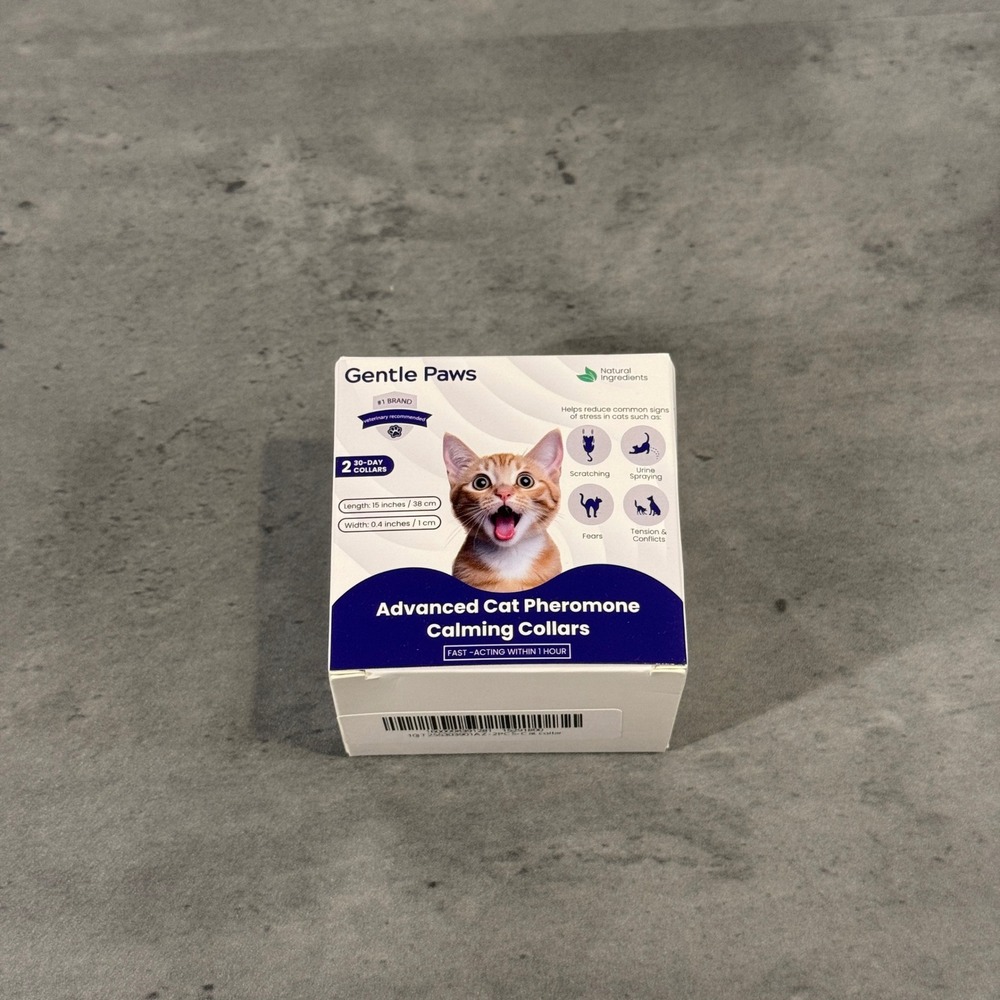 Gentle Paws Advanced Cat Pheromone Calming Collars 2 Pk 30-Day Spray Scratch